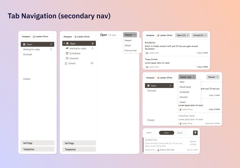 Thread navigation
